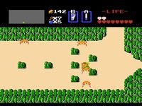 une photo d'Ã©cran de The Legend of Zelda sur Nintendo Nes